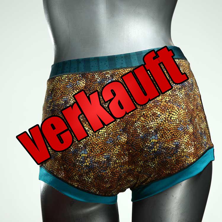 schöne handgemachte bequeme nachhaltige High waist Hotpant aus Baumwolle, Unterwäsche für Damen