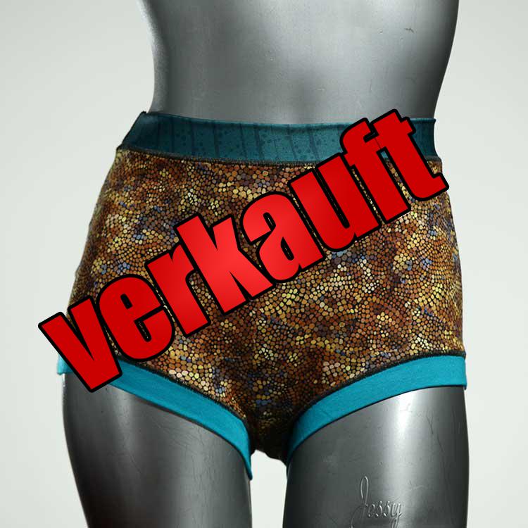schöne handgemachte bequeme nachhaltige High waist Hotpant aus Baumwolle, Unterwäsche für Damen