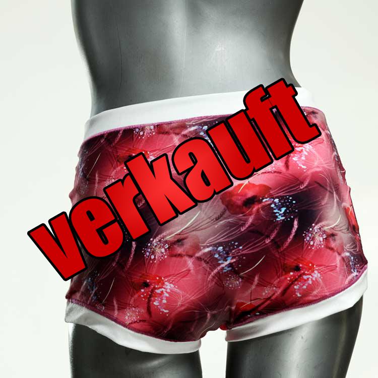 günstige ökologische bunte gemusterte High waist Hotpant aus Baumwolle, Unterwäsche für Damen