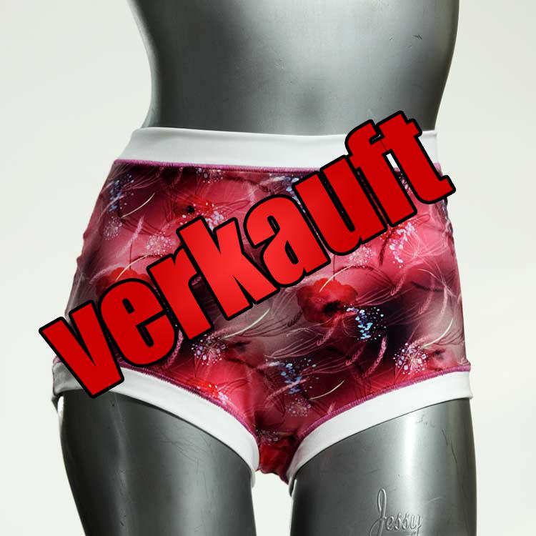günstige ökologische bunte gemusterte High waist Hotpant aus Baumwolle, Unterwäsche für Damen