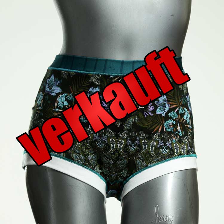 attraktive bunte gemusterte günstige High waist Hotpant aus Baumwolle, Unterwäsche für Damen
