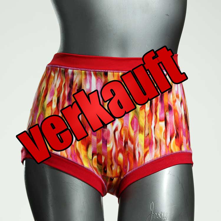 preiswerte schöne gemusterte ökologische High waist Hotpant aus Baumwolle, Unterwäsche für Damen