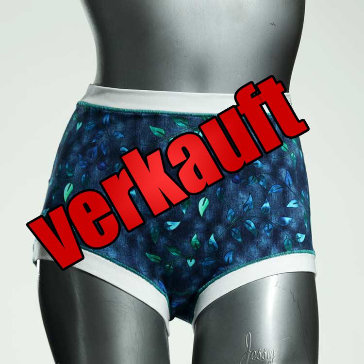 gemusterte farbige sexy nachhaltige High waist Hotpant aus Baumwolle, Unterwäsche für Damen