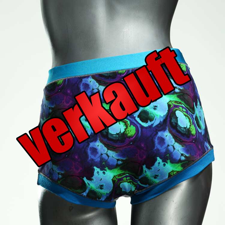 handgemachte nachhaltige attraktive bunte High waist Hotpant aus Baumwolle, Unterwäsche für Damen