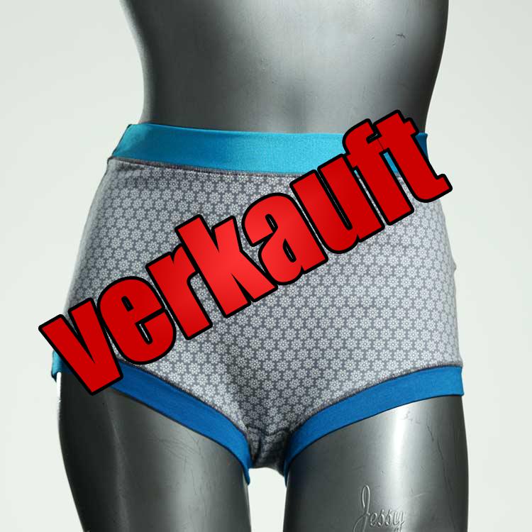 handgemachte nachhaltige attraktive bunte High waist Hotpant aus Baumwolle, Unterwäsche für Damen