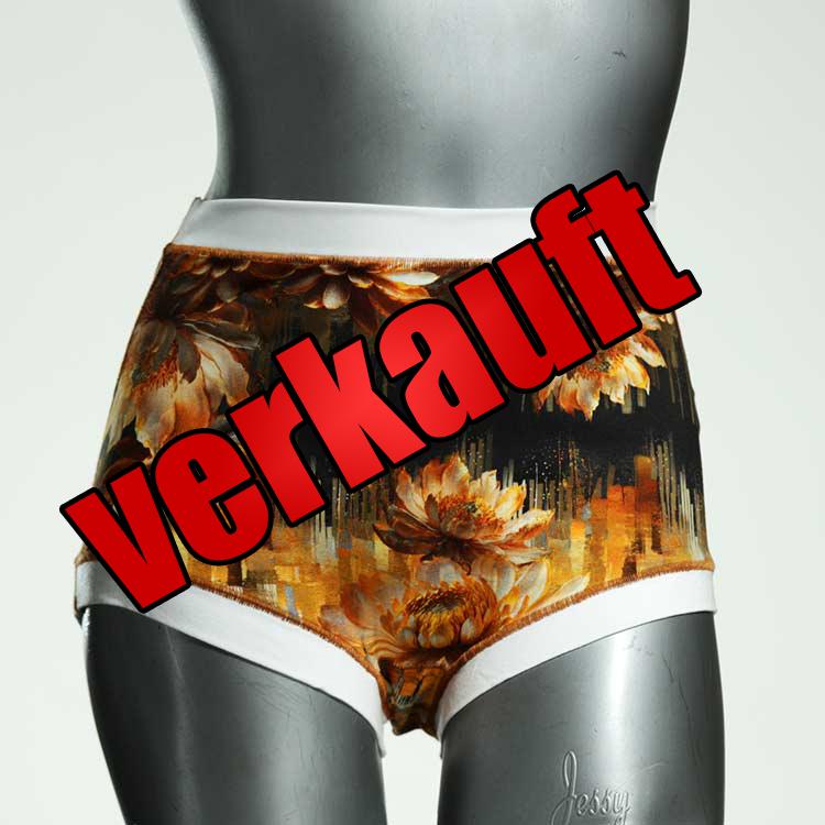 bunte schöne farbige attraktive High waist Hotpant aus Baumwolle, Unterwäsche für Damen