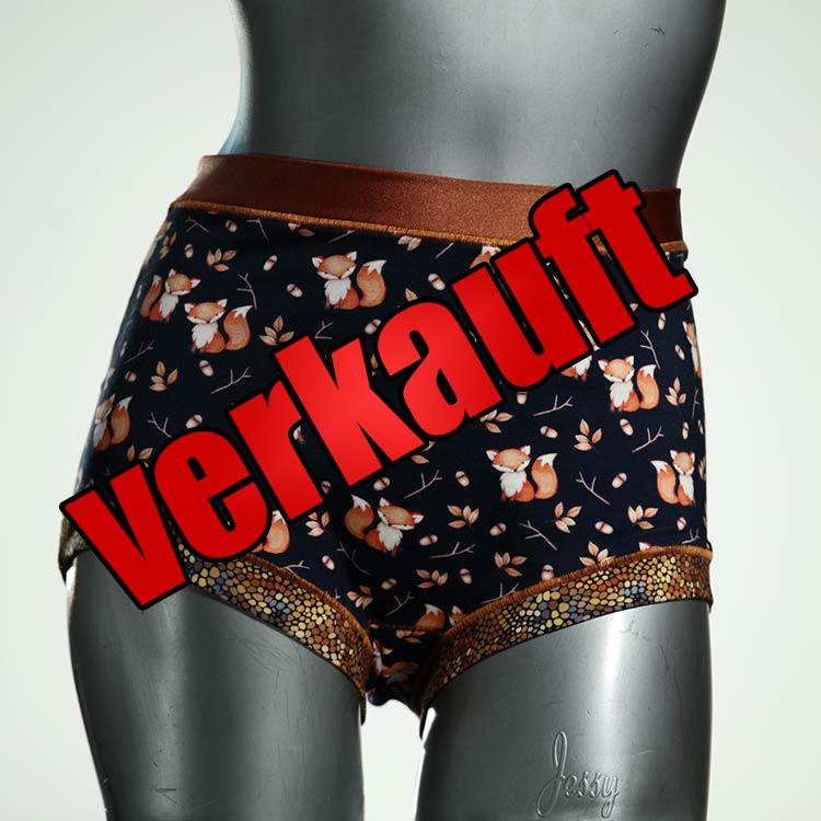 ökologische günstige preiswerte farbige High waist Hotpant aus Baumwolle, Unterwäsche für Damen