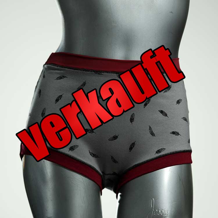 gemusterte nachhaltige schöne farbige High waist Hotpant aus Baumwolle, Unterwäsche für Damen
