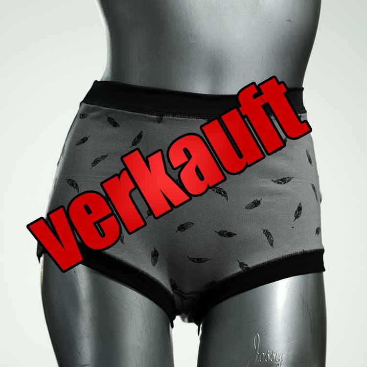 nachhaltige handgemachte gemusterte attraktive High waist Hotpant aus Baumwolle, Unterwäsche für Damen