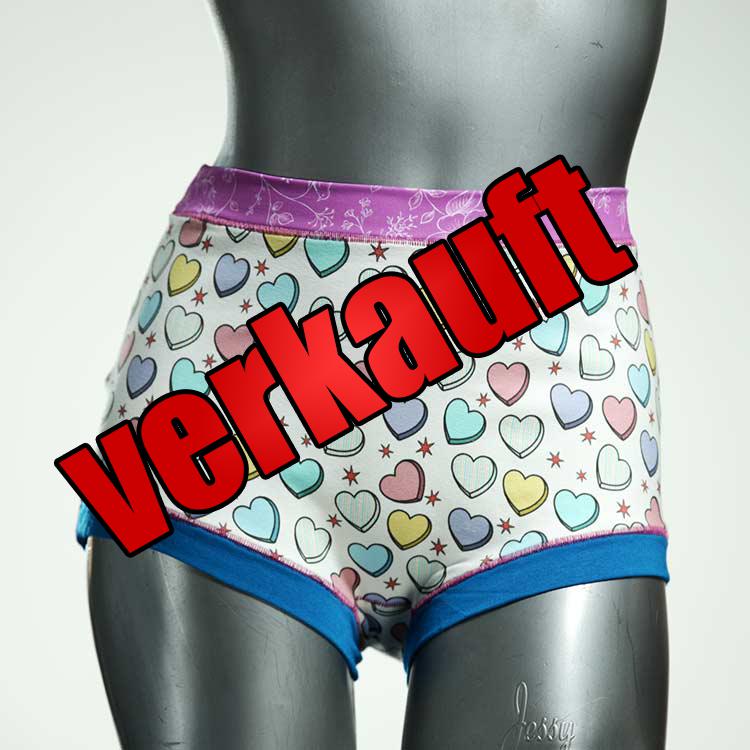 schöne gemusterte sexy farbige High waist Hotpant aus Baumwolle, Unterwäsche für Damen