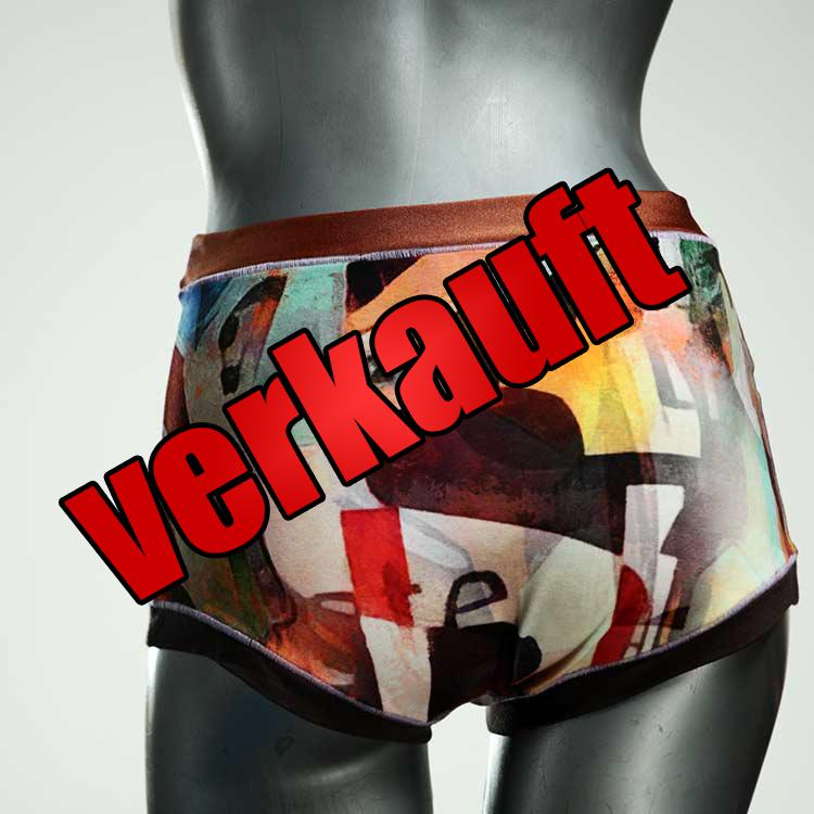 gemusterte bequeme preiswerte farbige High waist Hotpant aus Baumwolle, Unterwäsche für Damen