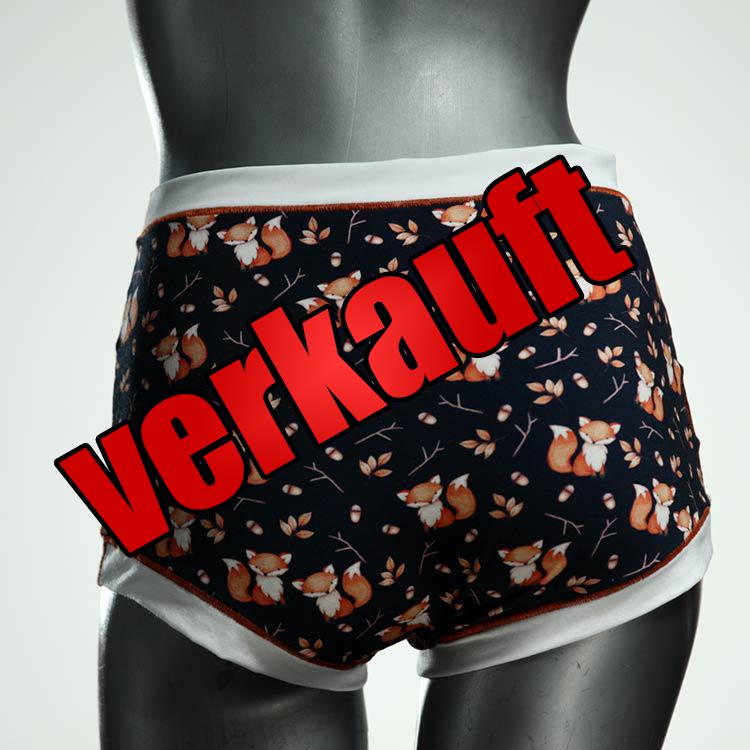 attraktive bunte handgemachte nachhaltige High waist Hotpant aus Baumwolle, Unterwäsche für Damen