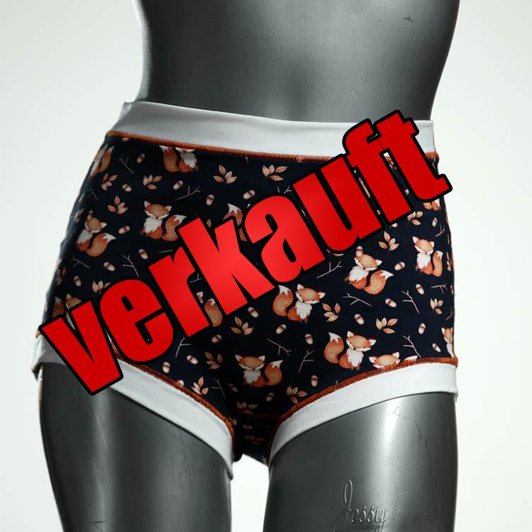 attraktive bunte handgemachte nachhaltige High waist Hotpant aus Baumwolle, Unterwäsche für Damen