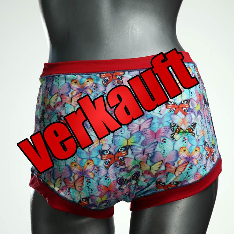 farbige handgemachte bequeme ökologische High waist Hotpant aus Baumwolle, Unterwäsche für Damen