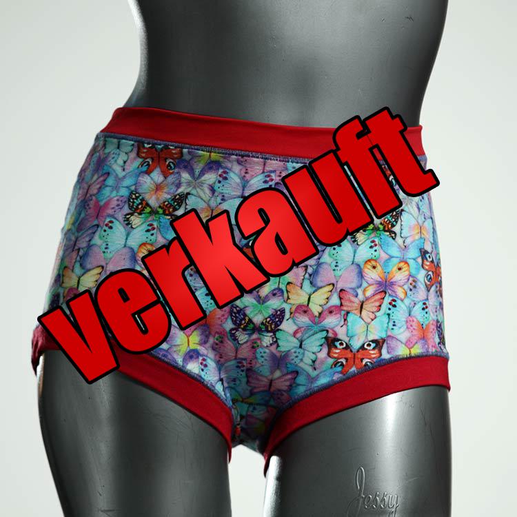 farbige handgemachte bequeme ökologische High waist Hotpant aus Baumwolle, Unterwäsche für Damen