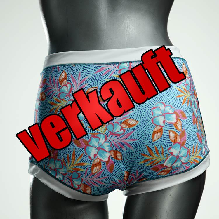 bunte handgemachte farbige attraktive High waist Hotpant aus Baumwolle, Unterwäsche für Damen