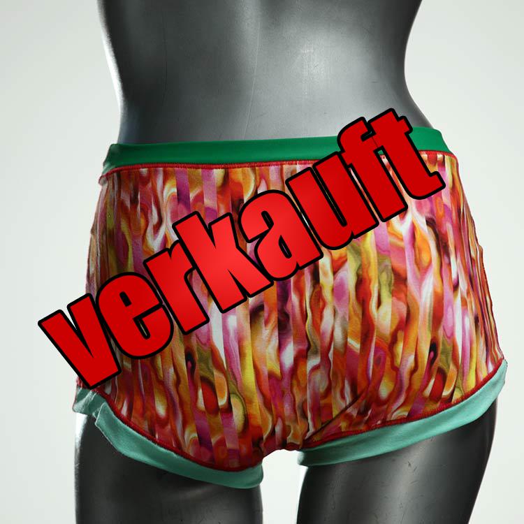 farbige ökologische attraktive handgemachte High waist Hotpant aus Baumwolle, Unterwäsche für Damen