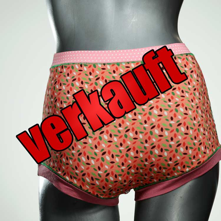 ökologische bunte farbige attraktive High waist Hotpant aus Baumwolle, Unterwäsche für Damen