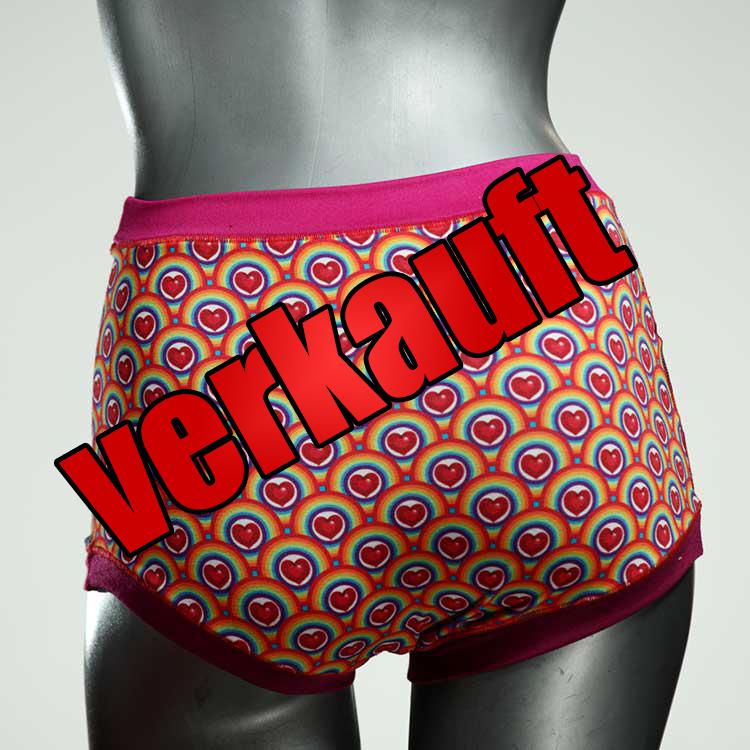 günstige bunte gemusterte süße High waist Hotpant aus Baumwolle, Unterwäsche für Damen