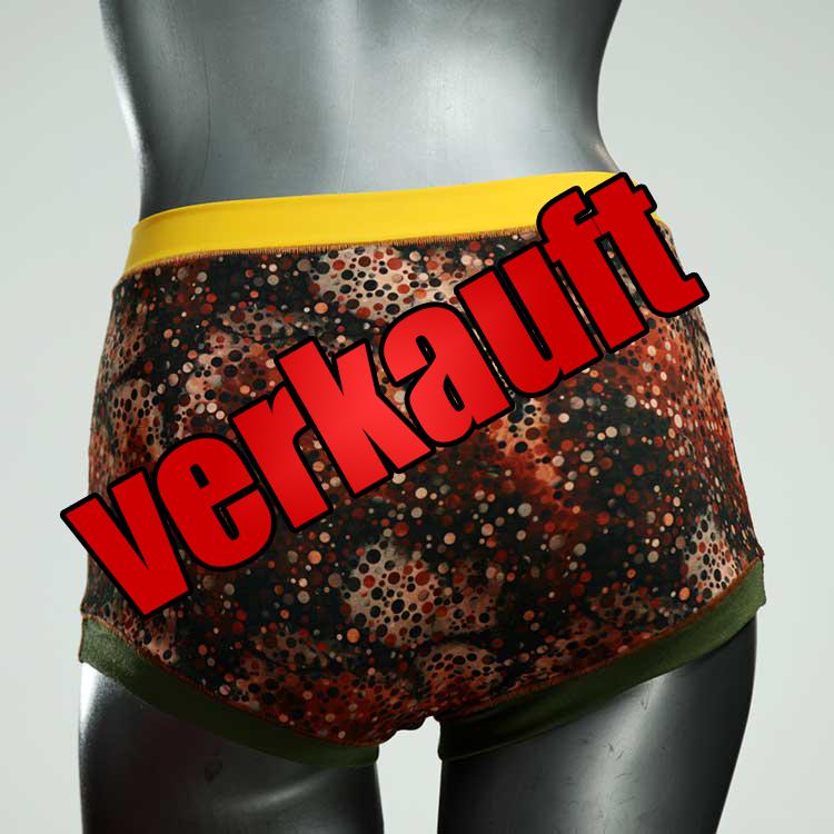 farbige attraktive bunte gemusterte High waist Hotpant aus Baumwolle, Unterwäsche für Damen