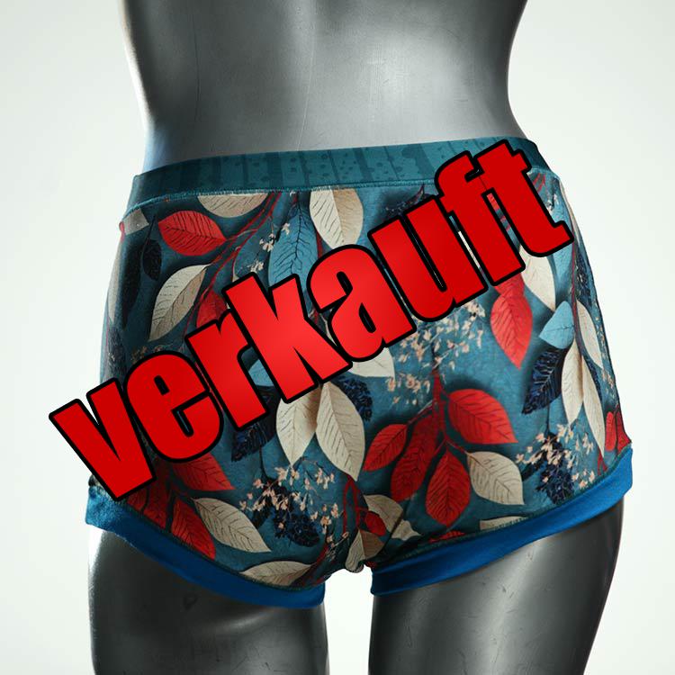 gemusterte schöne farbige handgemachte High waist Hotpant aus Baumwolle, Unterwäsche für Damen