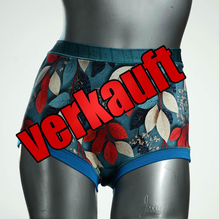 gemusterte schöne farbige handgemachte High waist Hotpant aus Baumwolle, Unterwäsche für Damen