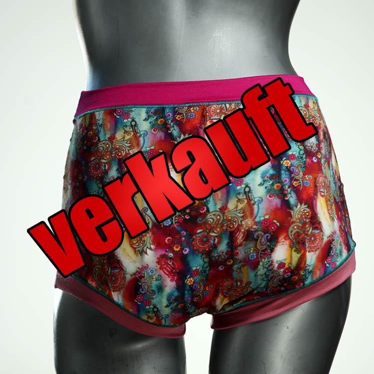 attraktive günstige gemusterte ökologische High waist Hotpant aus Baumwolle, Unterwäsche für Damen