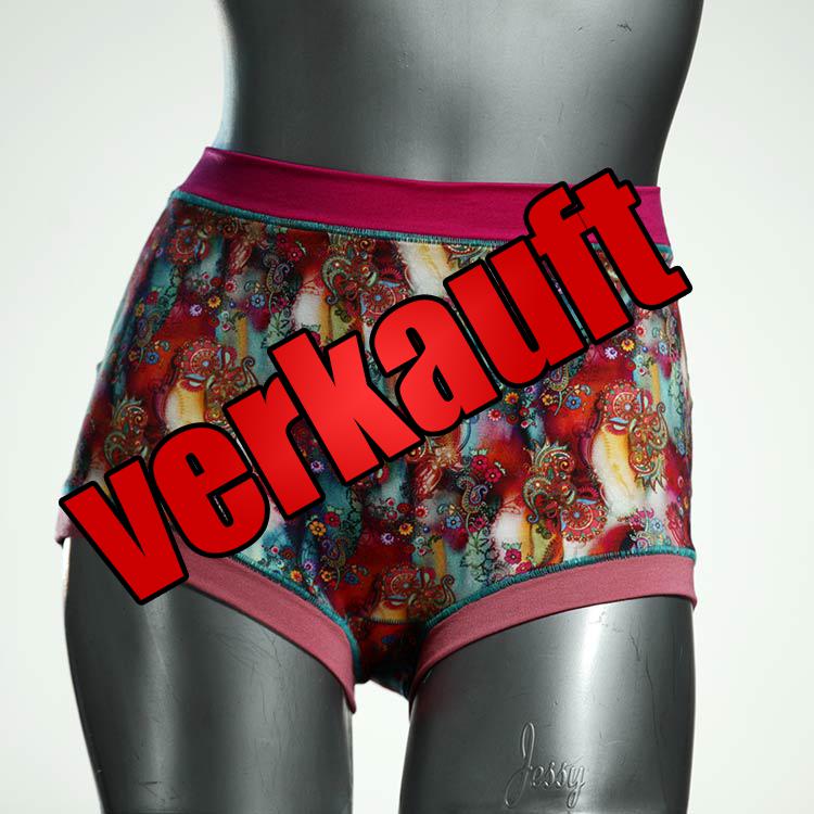 attraktive günstige gemusterte ökologische High waist Hotpant aus Baumwolle, Unterwäsche für Damen