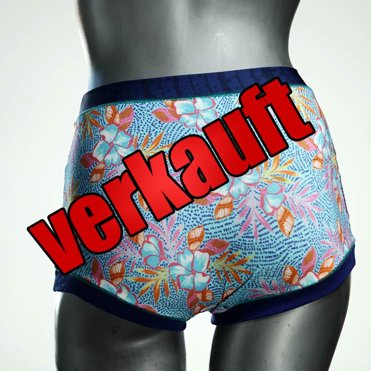 gemusterte bequeme farbige handgemachte High waist Hotpant aus Baumwolle, Unterwäsche für Damen