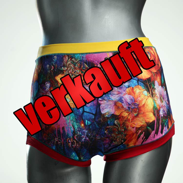 attraktive gemusterte ökologische handgemachte High waist Hotpant aus Baumwolle, Unterwäsche für Damen