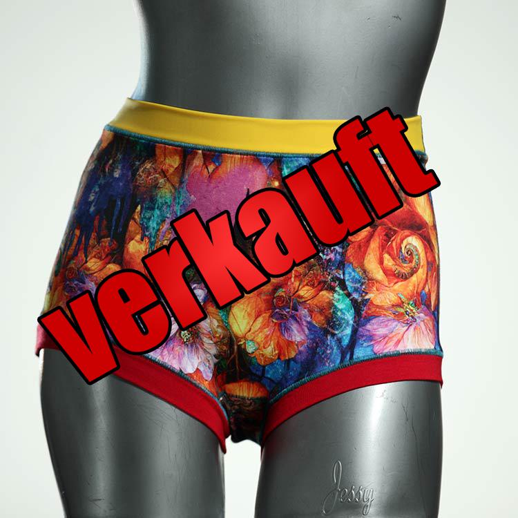attraktive gemusterte ökologische handgemachte High waist Hotpant aus Baumwolle, Unterwäsche für Damen