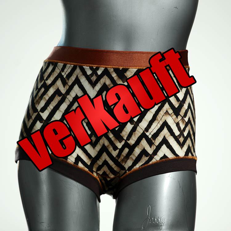 handgemachte ökologische nachhaltige bequeme High waist Hotpant aus Baumwolle, Unterwäsche für Damen