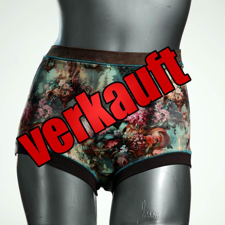 bequeme farbige gemusterte schöne High waist Hotpant aus Baumwolle, Unterwäsche für Damen