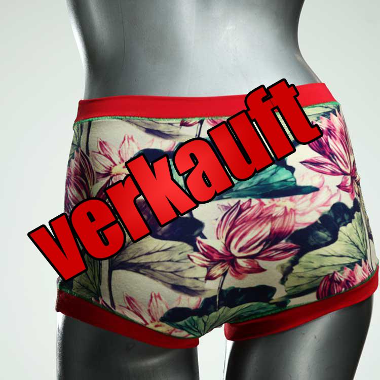 handgemachte farbige preiswerte bequeme High waist Hotpant aus Baumwolle, Unterwäsche für Damen