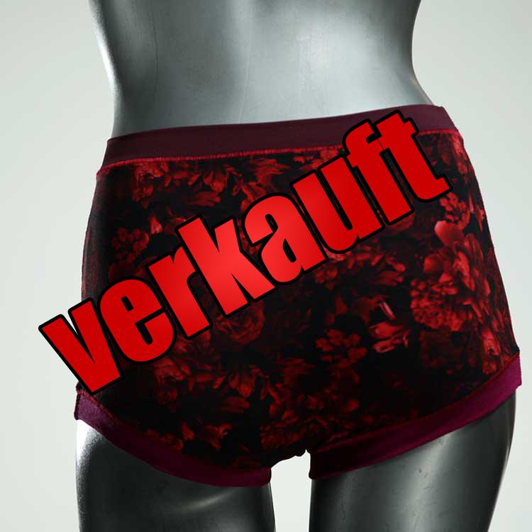 ökologische gemusterte handgemachte schöne High waist Hotpant aus Baumwolle, Unterwäsche für Damen