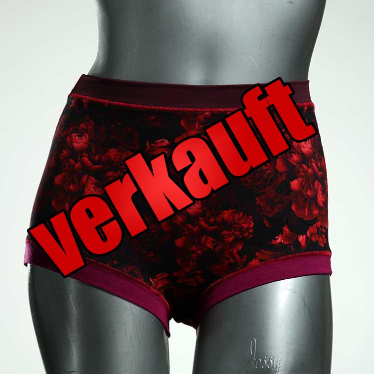 ökologische gemusterte handgemachte schöne High waist Hotpant aus Baumwolle, Unterwäsche für Damen