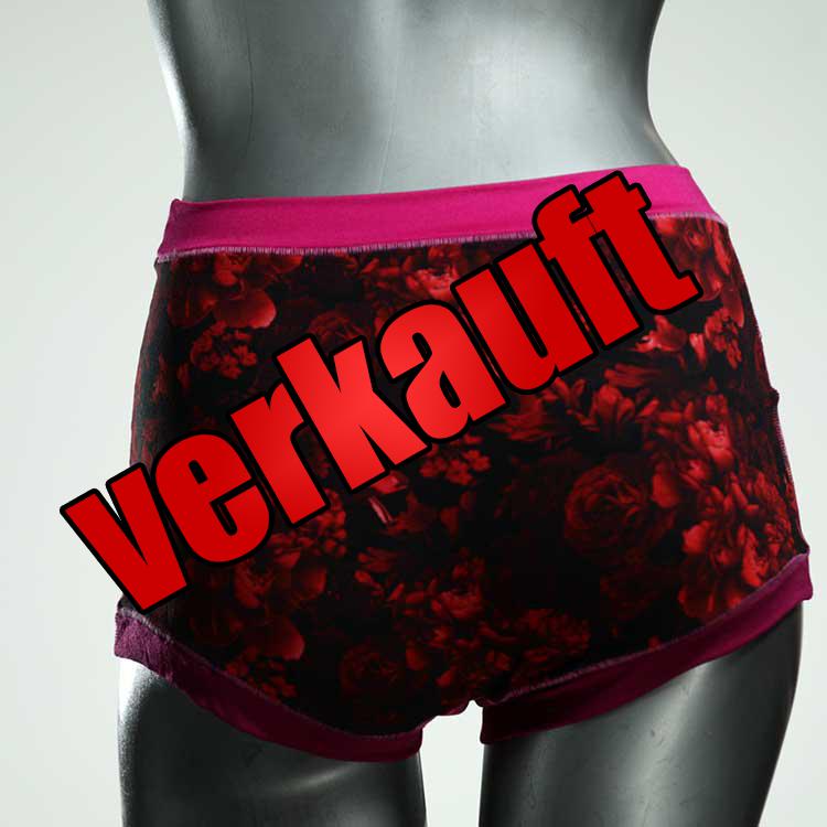 bunte günstige attraktive schöne High waist Hotpant aus Baumwolle, Unterwäsche für Damen