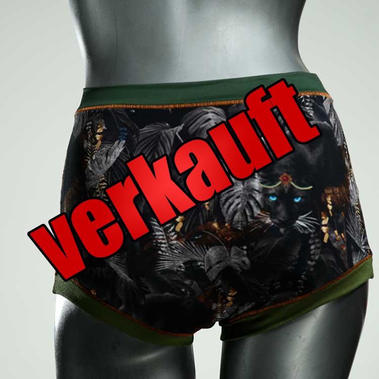 süße nachhaltige gemusterte bunte High waist Hotpant aus Baumwolle, Unterwäsche für Damen