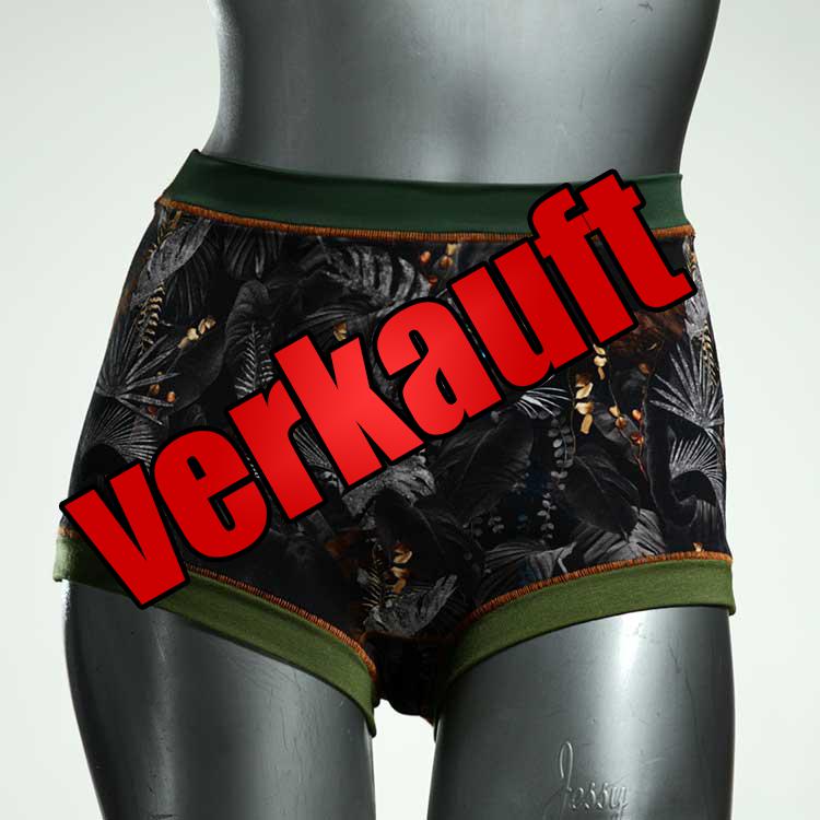 süße nachhaltige gemusterte bunte High waist Hotpant aus Baumwolle, Unterwäsche für Damen