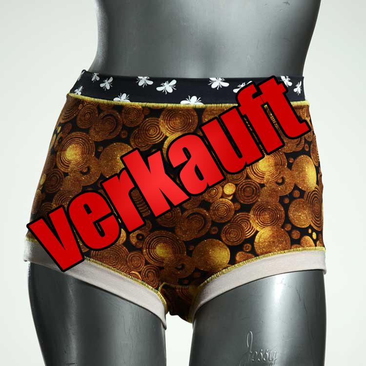 günstige gemusterte preiswerte bequeme High waist Hotpant aus Baumwolle, Unterwäsche für Damen