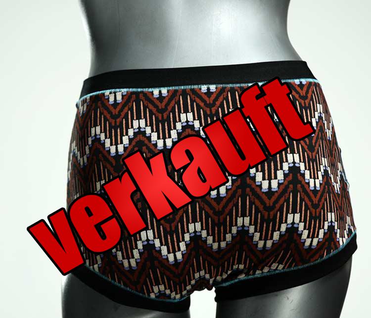 gemusterte schöne ökologische attraktive High waist Hotpant aus Baumwolle, Unterwäsche für Damen
