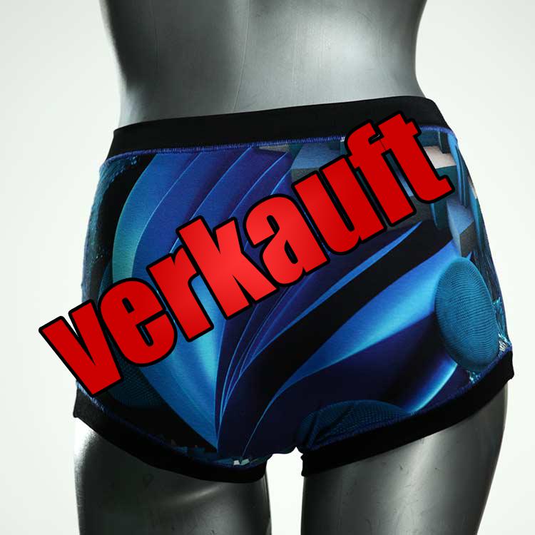 nachhaltige bequeme gemusterte bunte High waist Hotpant aus Baumwolle, Unterwäsche für Damen