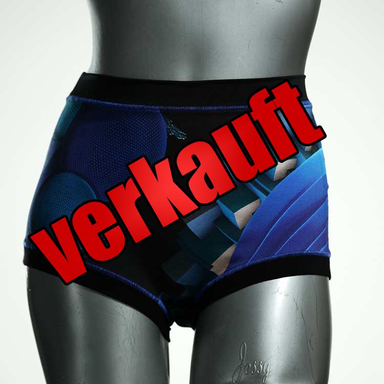 nachhaltige bequeme gemusterte bunte High waist Hotpant aus Baumwolle, Unterwäsche für Damen