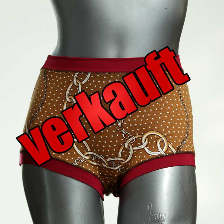 gemusterte sexy handgemachte attraktive High waist Hotpant aus Baumwolle, Unterwäsche für Damen