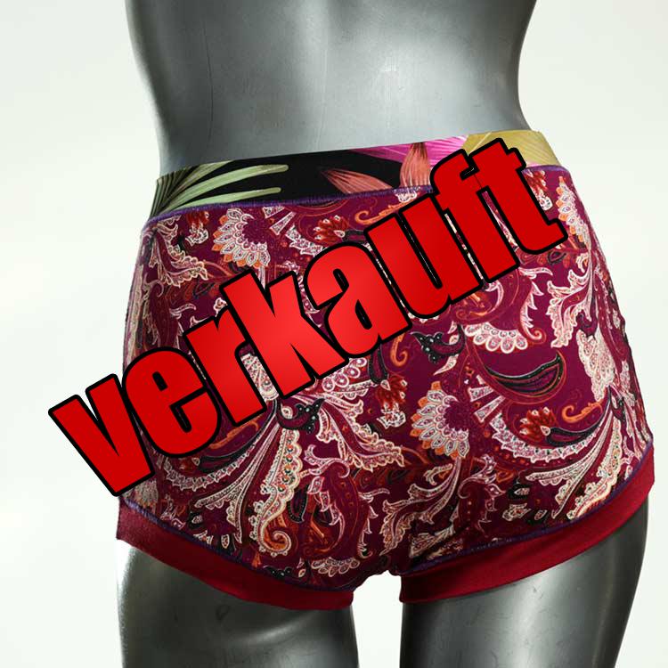 ökologische preiswerte sexy gemusterte High waist Hotpant aus Baumwolle, Unterwäsche für Damen