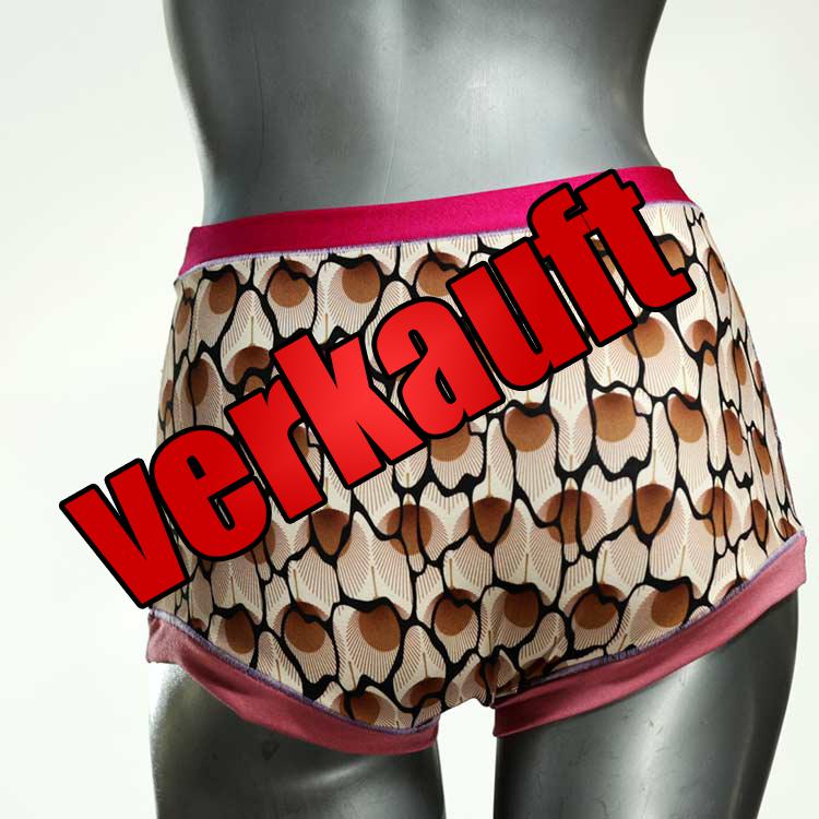 gemusterte bequeme handgemachte günstige High waist Hotpant aus Baumwolle, Unterwäsche für Damen