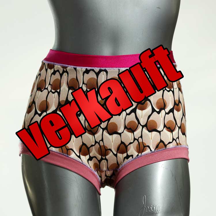 gemusterte bequeme handgemachte günstige High waist Hotpant aus Baumwolle, Unterwäsche für Damen