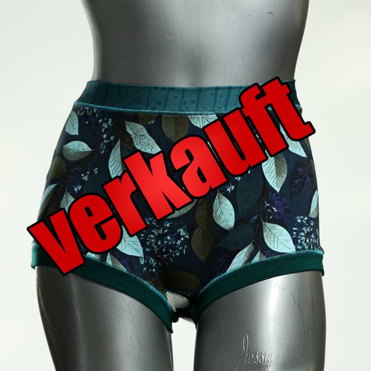 nachhaltige ökologische bunte gemusterte High waist Hotpant aus Baumwolle, Unterwäsche für Damen