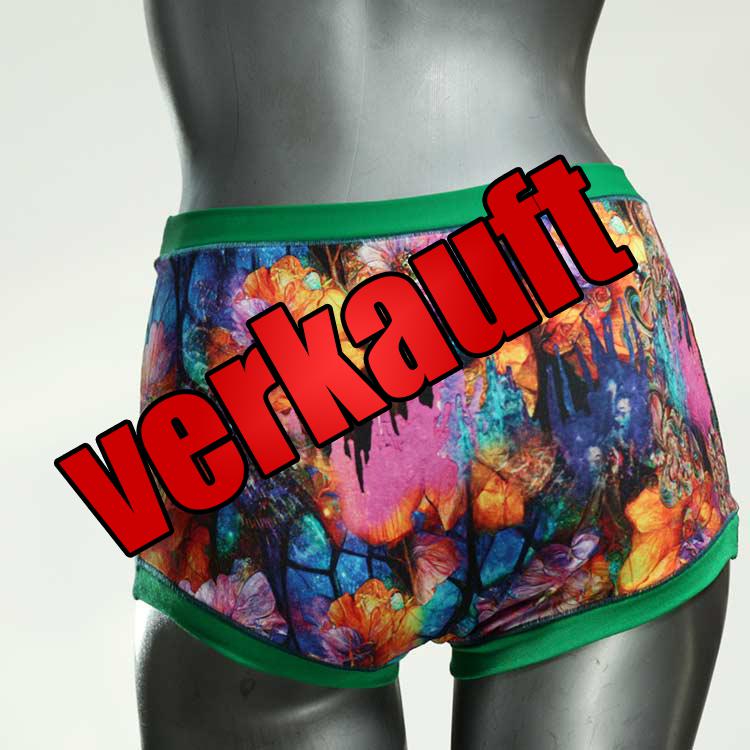 gemusterte bunte ökologische schöne High waist Hotpant aus Baumwolle, Unterwäsche für Damen