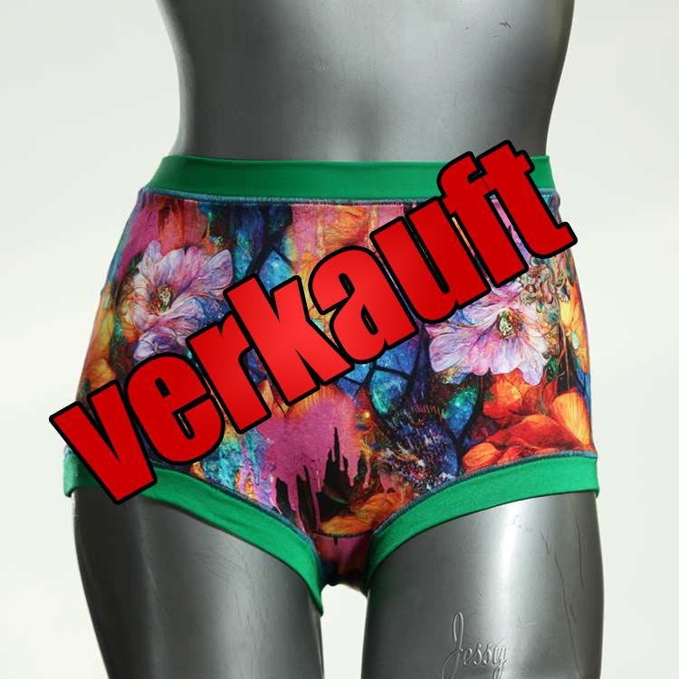 gemusterte bunte ökologische schöne High waist Hotpant aus Baumwolle, Unterwäsche für Damen